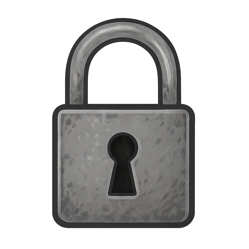 The door is locked. If only you had a key